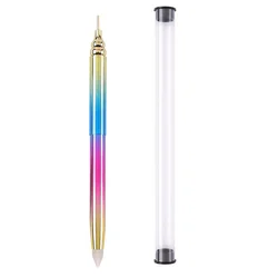 Популярные новые драгоценные камни, Хрустальный сборщик, объемная заправка, вращающийся под заказ восковой карандаш для ногтей для страз