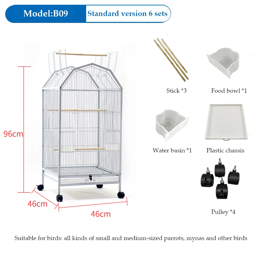 Hot Sale Wire Mesh Small Bird Cage Parrot Cages For Sale
