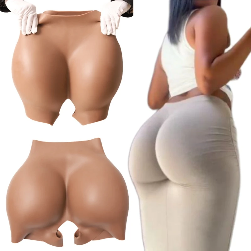 Женское нижнее белье из силикагеля пикантные резиновые штаны на бедрах Мягкие Трусики с высокой талией силиконовые подушечки для ягодиц усилитель бедер