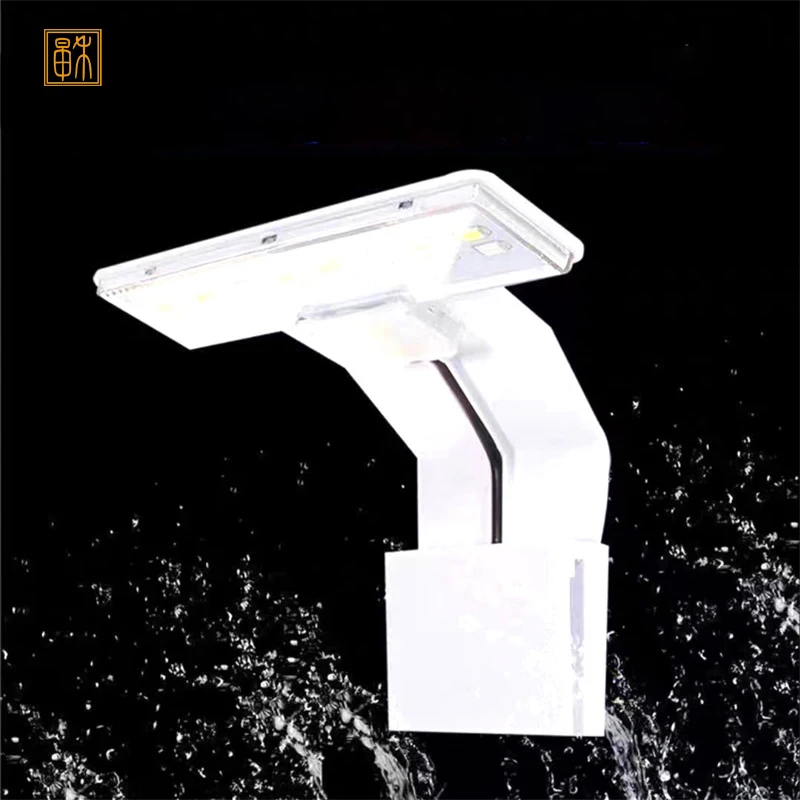 Zaohetian 6W 10W 15W  small fish tank led aquarium clip lamp blue white led aquarium light cheaper fish tank lamp