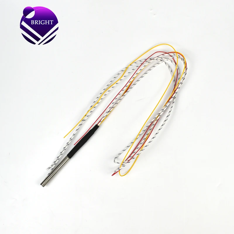 BRIGHT High Temperature 220V 160W Diameter 8mm Electric Cartridge Heater with K Type Thermocouple
