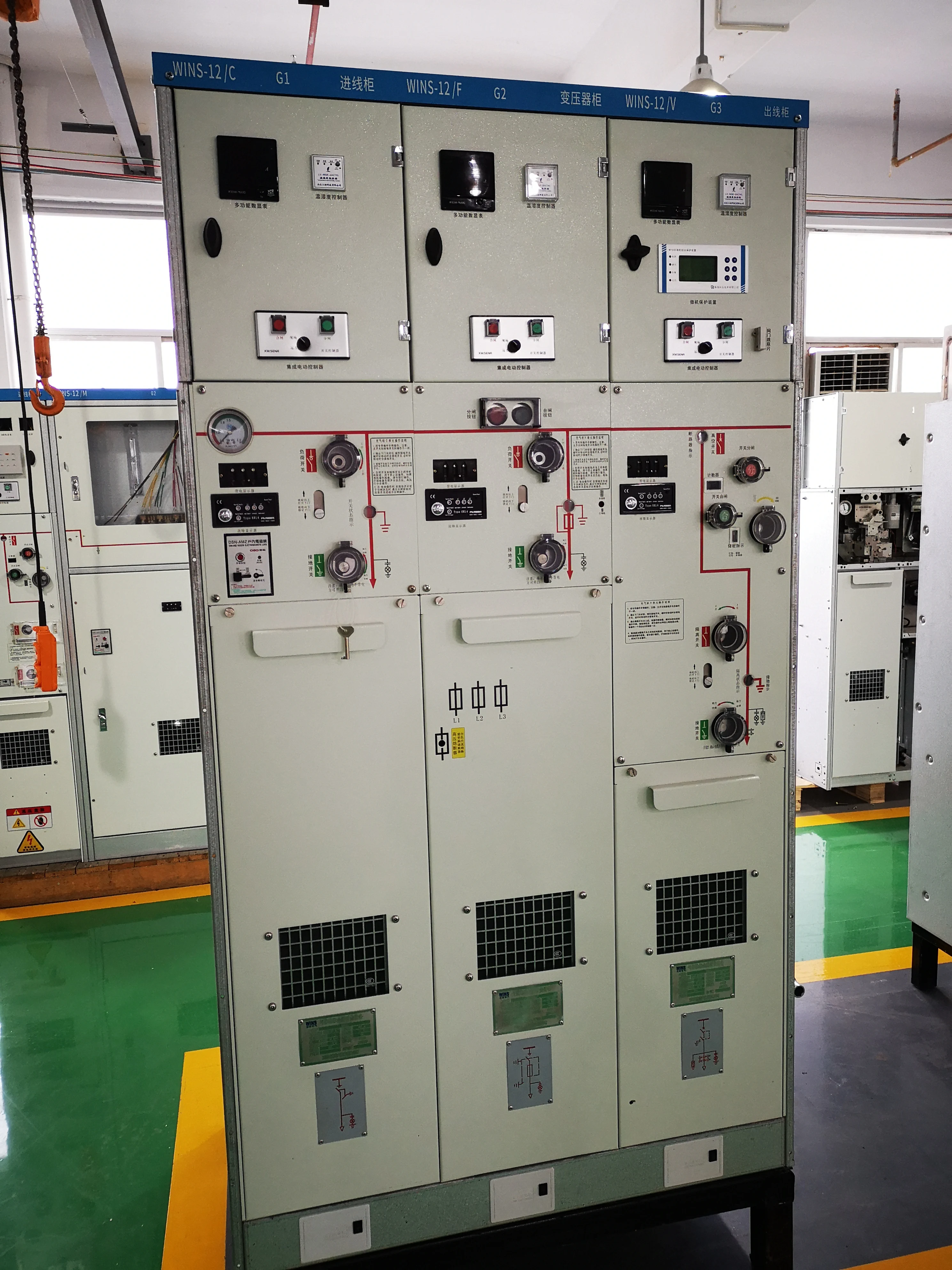 Factory Medium Voltage Sf6 Gas Insulated Fixed Vcb 12kv 630a Switchgear