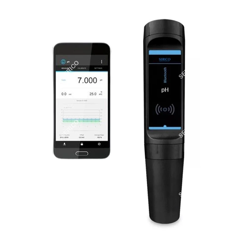 SERICO Pocket Bluetooth Pen Type Digital PH Meter Tester For Lab Water Soil  fish pond aquarium Model BT-PH-S10