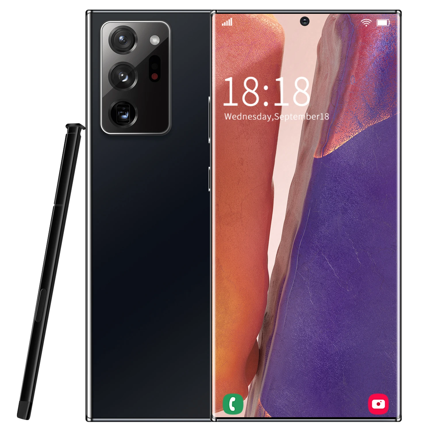  Смартфон Note 20 U + с разблокировкой по отпечатку пальца 6 9 дюйма HD 4G б/у смартфоны для мобильных телефонов поддержкой OEM /