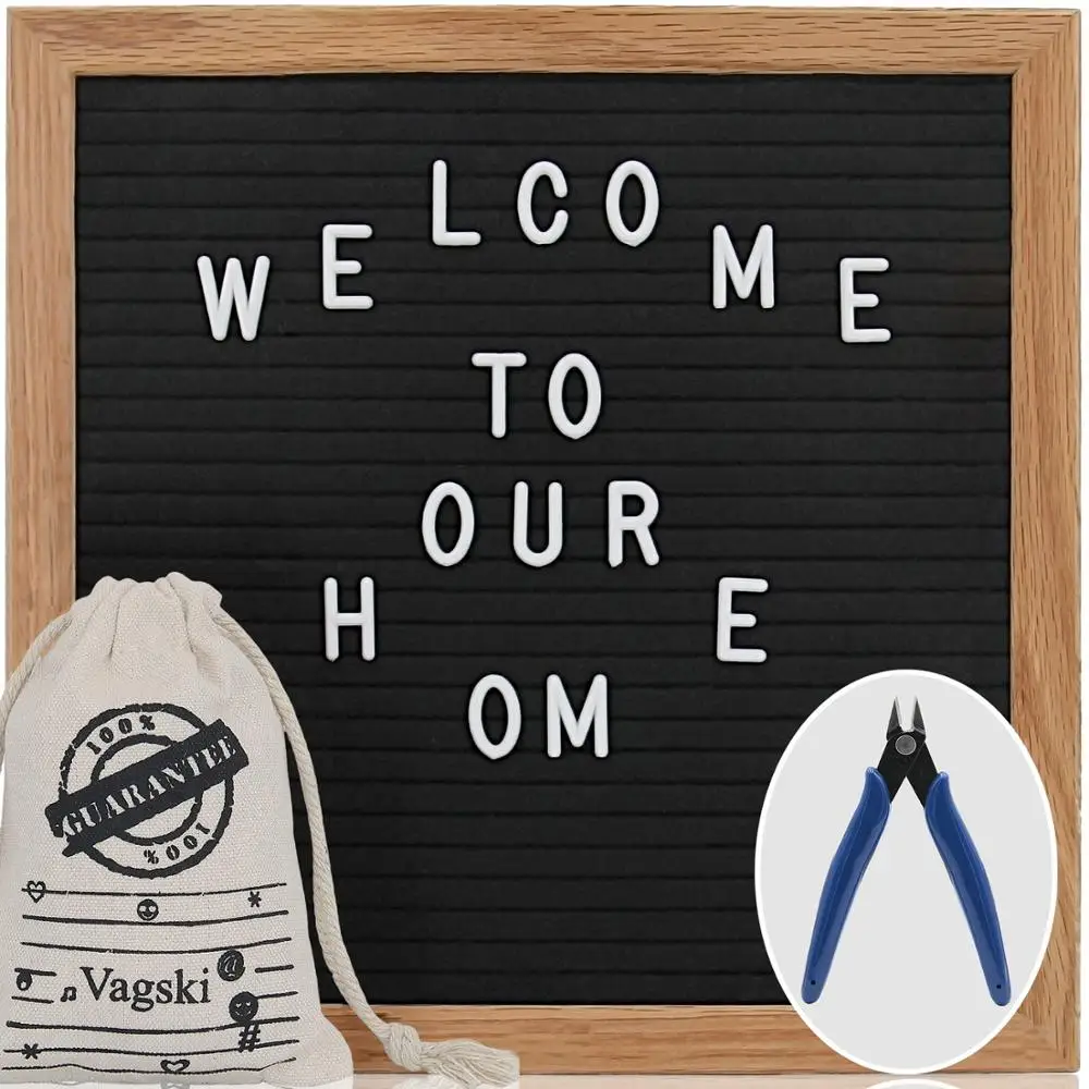 
2020 new trending hot products Wholesale Black Grey Felt Letter Board 