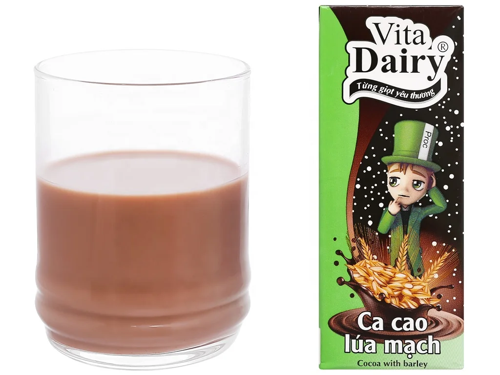 Молочный какао-вкус Vita Ячменное молоко 180 мл x 48 коробок