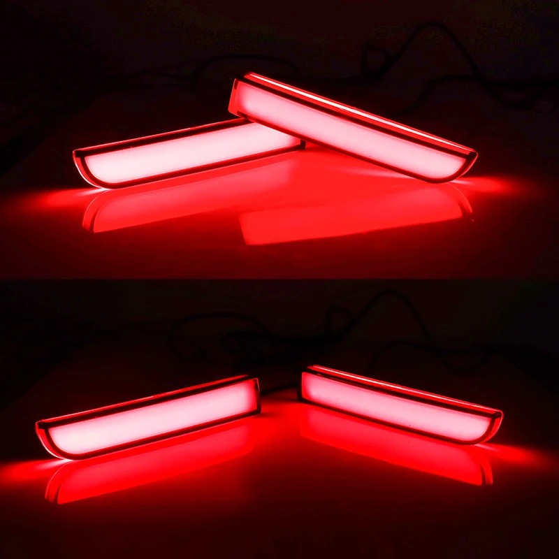 Full LED Bumper Lights For Mitsubishi Lancer Evo X Outlander Tail/Brake,Turn Signal Lights Rear Fog Lamps