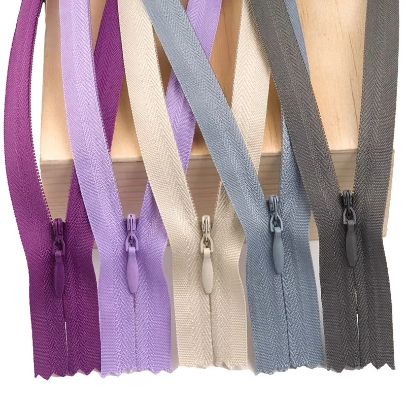 Производитель необычных новых металлических невидимых молний скрытая молния для наволочек с индивидуальным принтом цветные молнии