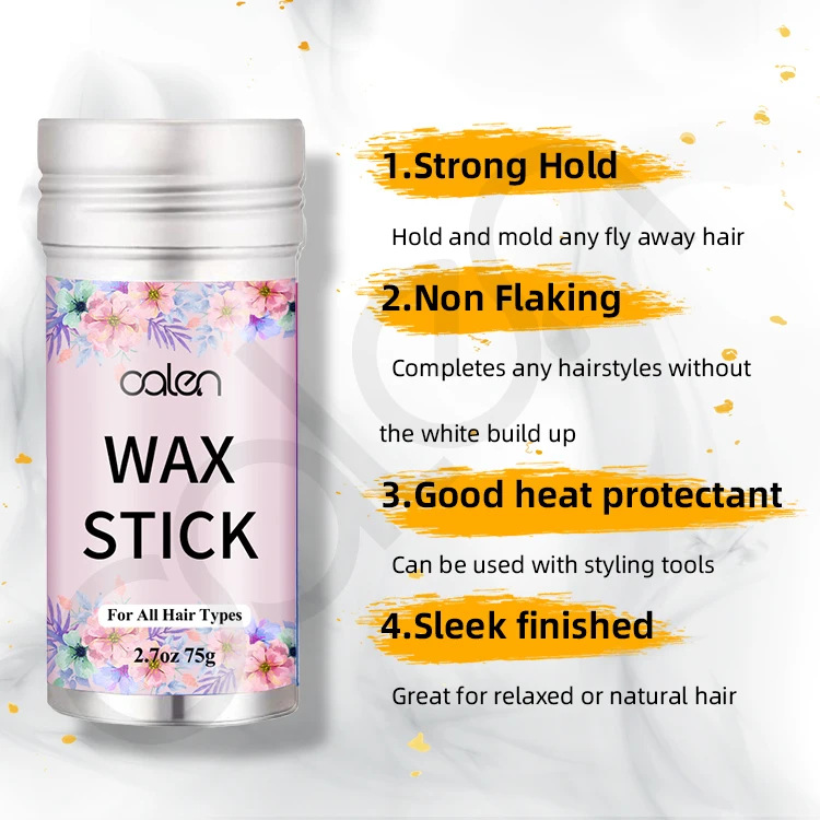 
Organic Strong Hold Hair Edge Control Wax Stick Mousse Wrap Lace Wig Glue Remover Kit Private Label 