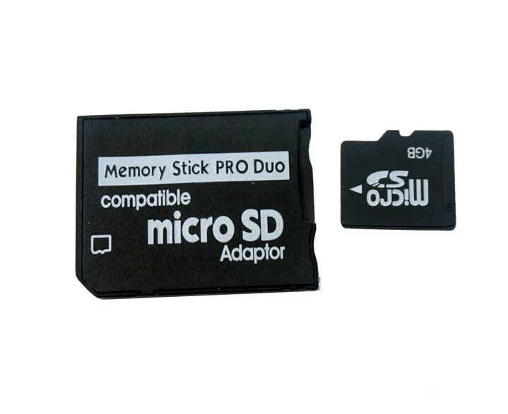 Adapter for Micro SD SDHC TF to MS to memory stick Pro Duo for PSP Camera MS card reader high speed converter