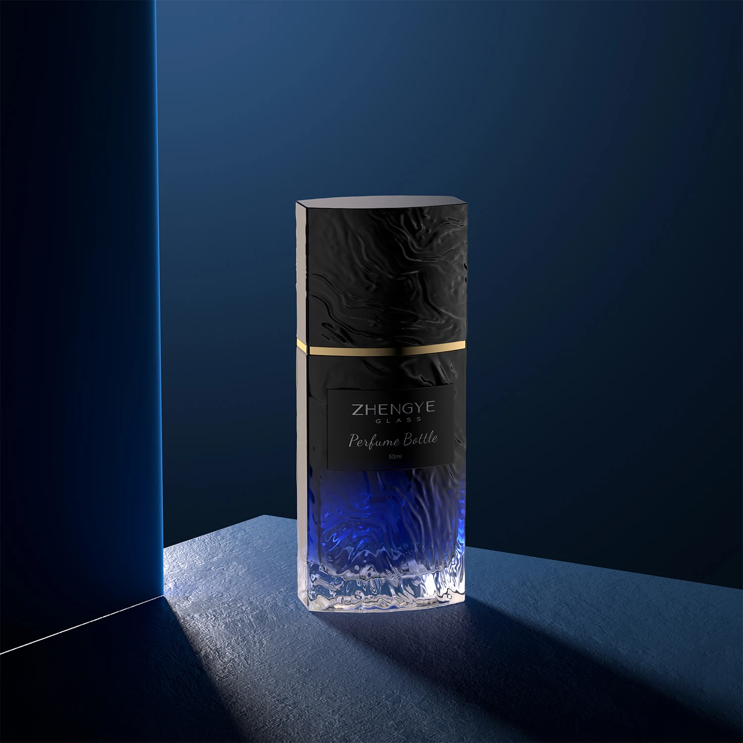 Custom Colored Unique New Design Luxury 50ml Mist Spray Glass Perfume Bottle For Women Man