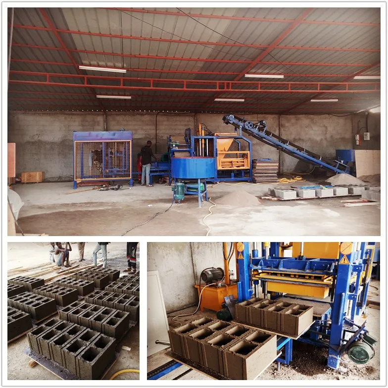 Factory directly sell QT4-15 automatic block making machine concrete brick making machine price