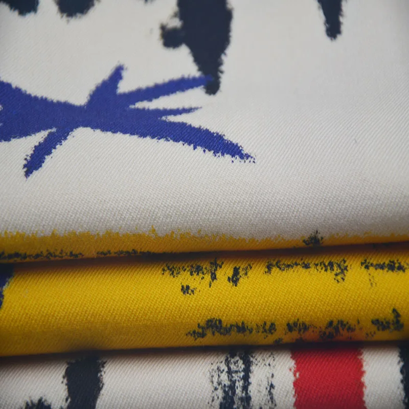 OEM 400gsm цифровая печать саржа 100 шерстяная ткань для курток