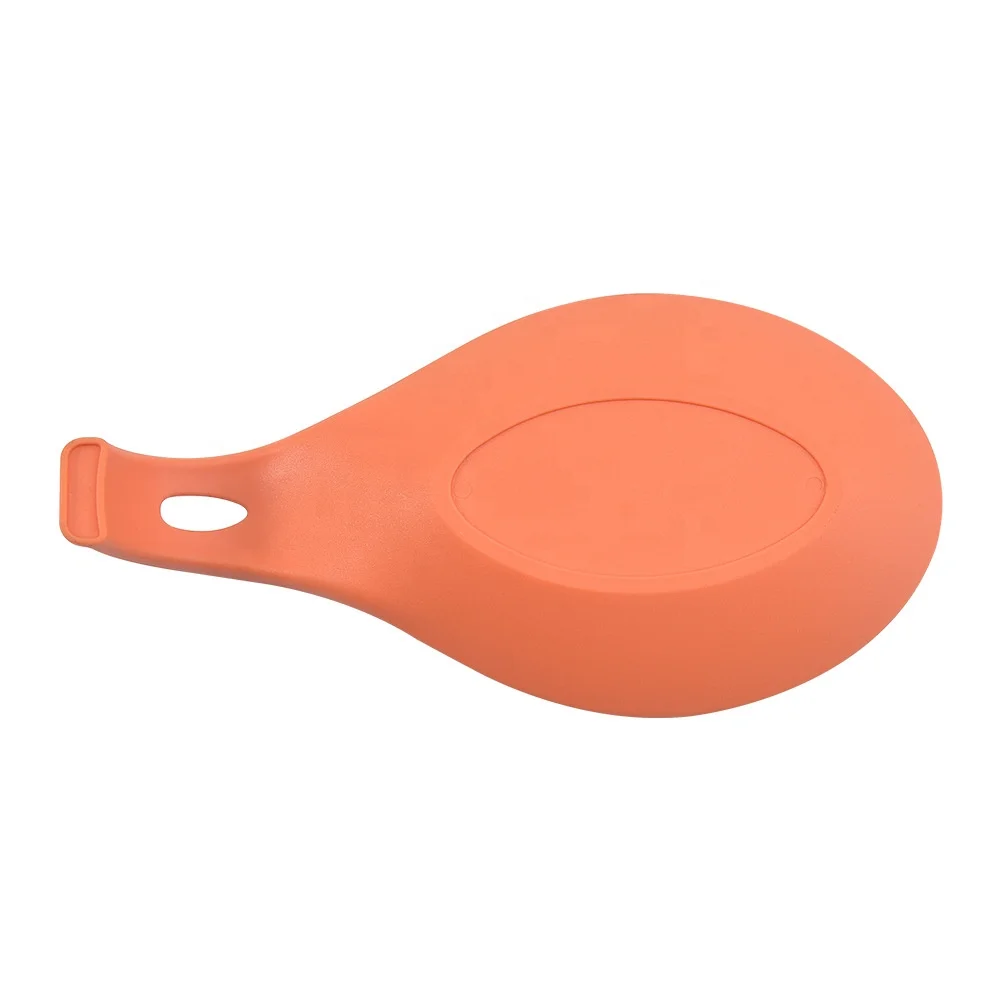 Heat Resistant Silicone Spoon Rest Non-stick Kitchen Utensil Spatula Holder
