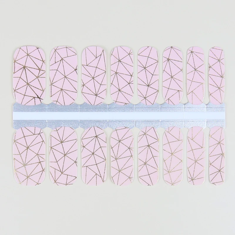 Wholesale eco-friendly adhesive ZB series nail polish strips 100% spring colorful flower pattern custom finger nail polish strip