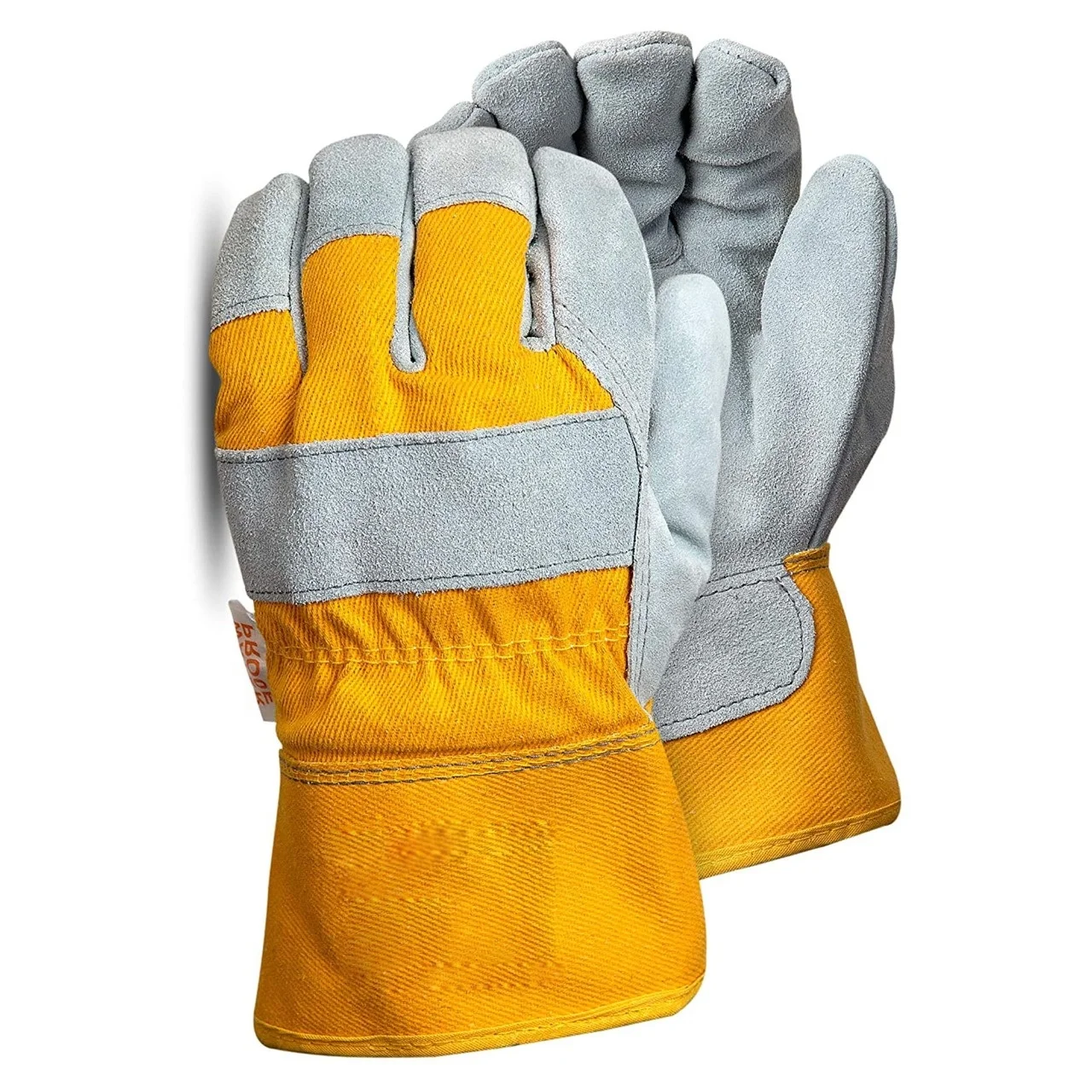 Heavy Duty AB Grade Leather Work Gloves, CE EN388 Approved Quality Medium Risk Men Split Leather Safety Gloves