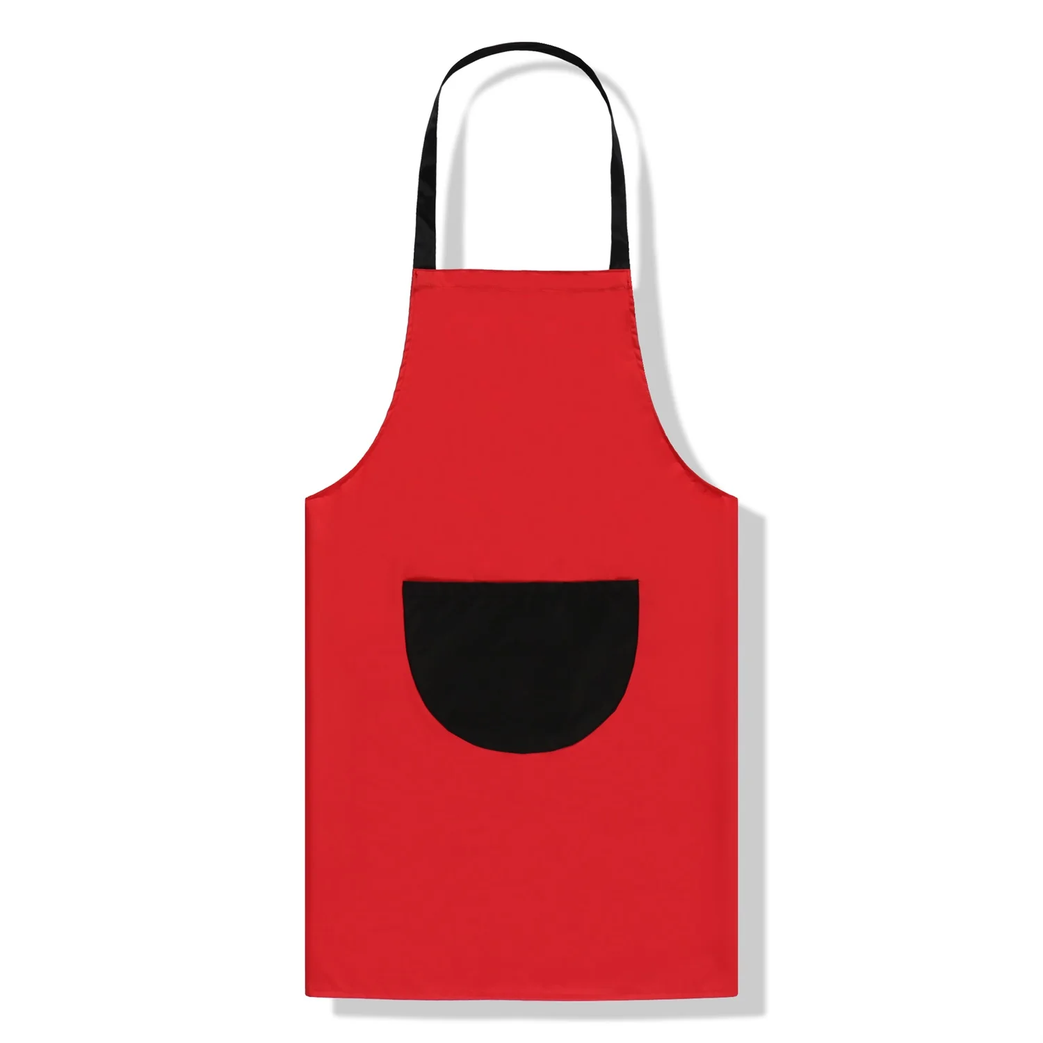 Waterproof apron set kitchen supermarket promotional uniform peach waterproof apron