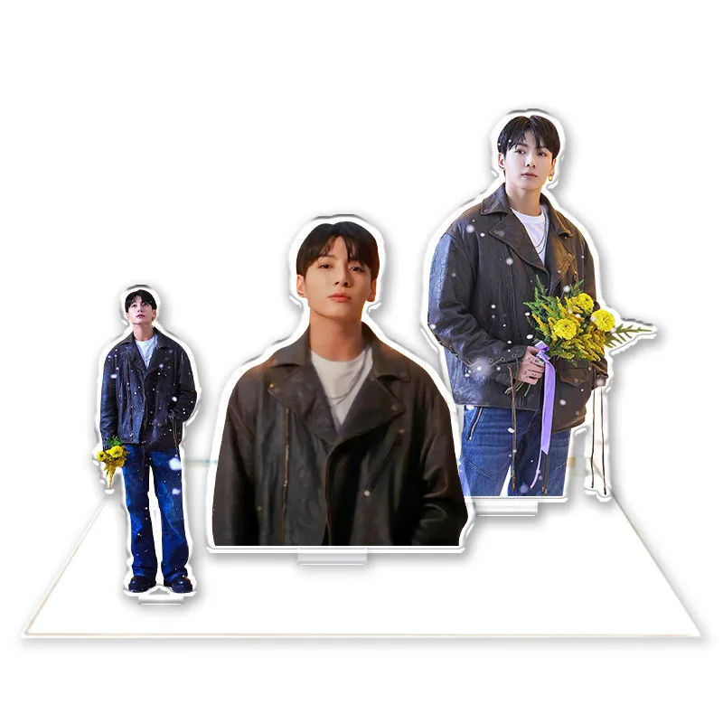 Bangtan Boys Kpop JUNGKOOK Акриловая Двухсторонняя стоячая пластина настольное украшение акриловая подставка