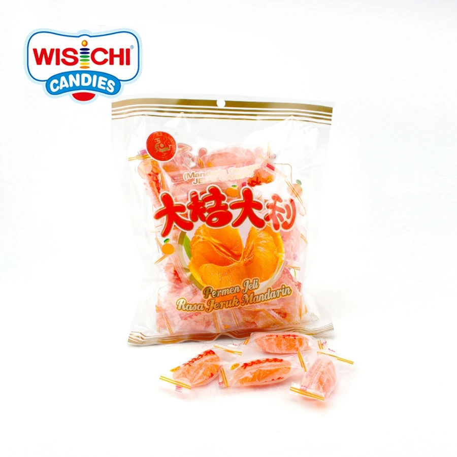  Бесплатный образец фруктового вкуса оранжевые жевательные конфеты на заказ мягкие Халяльные