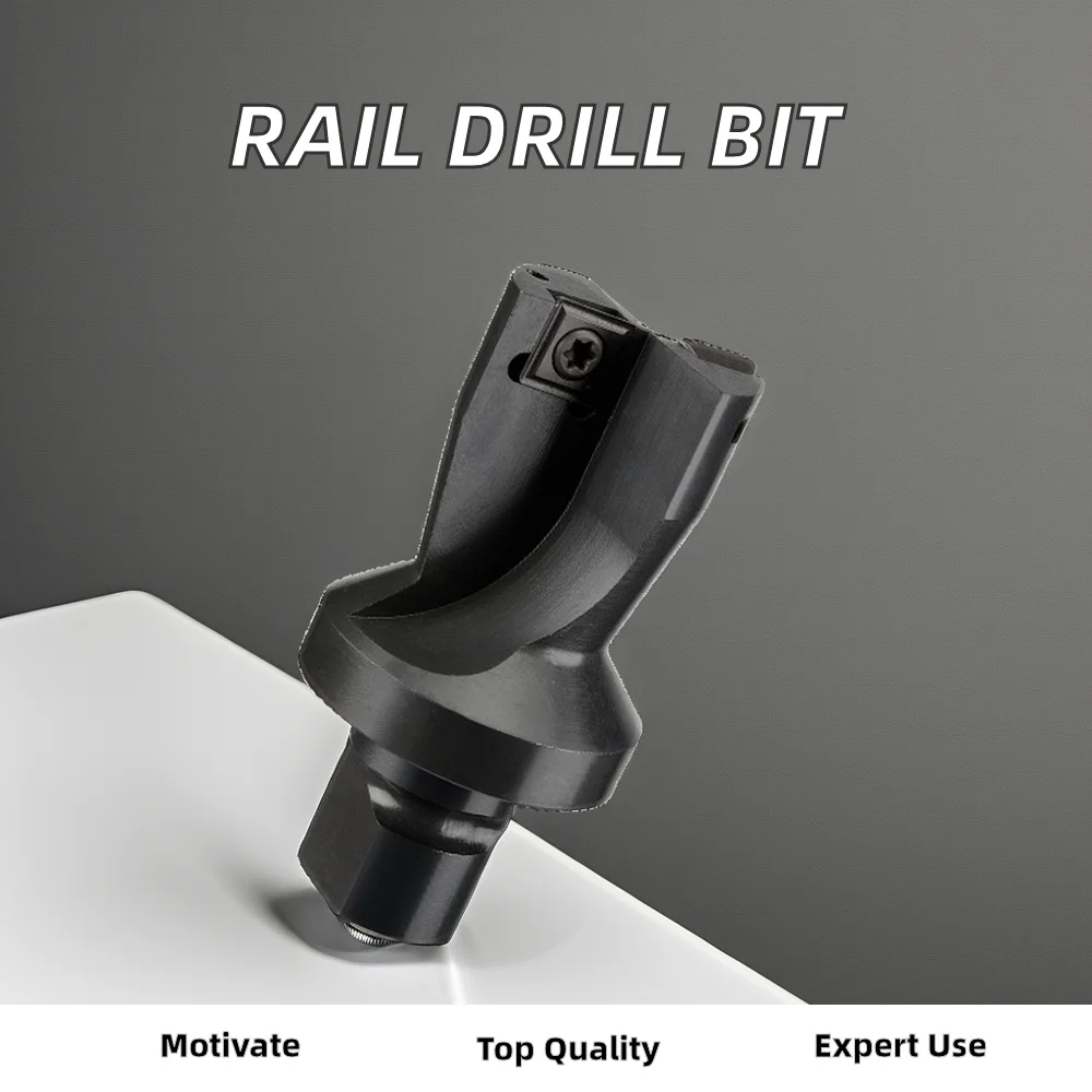Exchangeable Carbide DIN Rail Annular Cutter Drill Bit with Coating Finish for Railway Applications