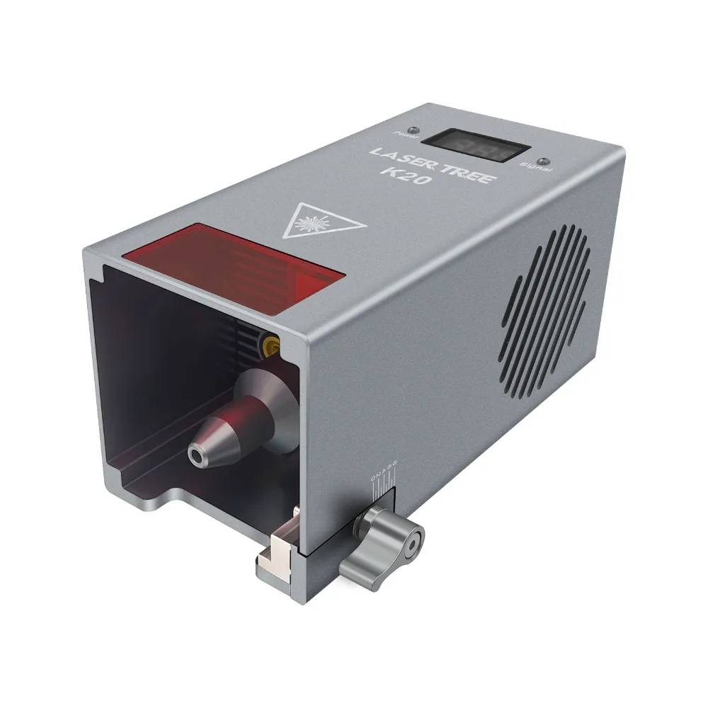 LASER TREE 450nm 20W High Power Diode Laser Engraving Module Blue Light Cutting Laser Head for CNC Engraver Cutting Machine 130W