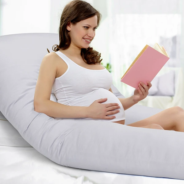 Лидер продаж Подушка для беременных с трикотажным чехлом U-образная подушка всего тела и сна