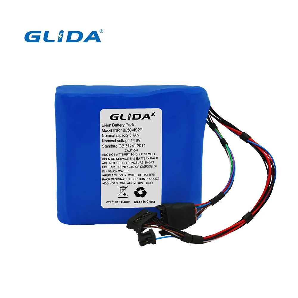 14.4v 6.7ah  Lithium Battery Pack Customized Rechargeable  Ebike Battery Polymer Lithium Battery