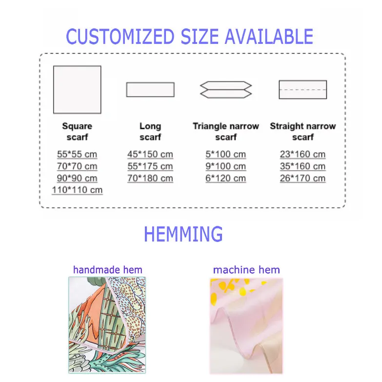 Wholesale summer women nature silk scarves soft floral printed square custom fashion new silk scarf from china