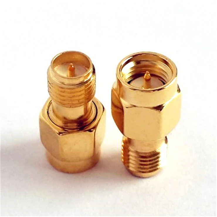 Прямая продажа с фабрики RF адаптер RPSMA-JK мужского и женского пола прямой 180 градусов двойной проходят проверку высокой частоты высокое качество Медь покрытая золотом
