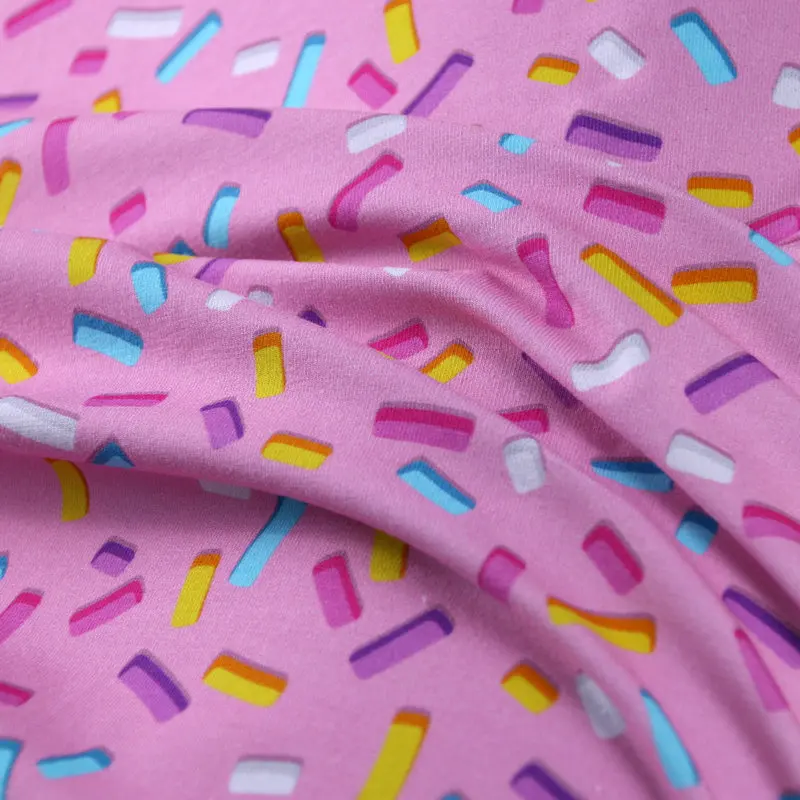 Custom Printed Lycra Malaysia 100% Cotton Jersey Knit Fabric