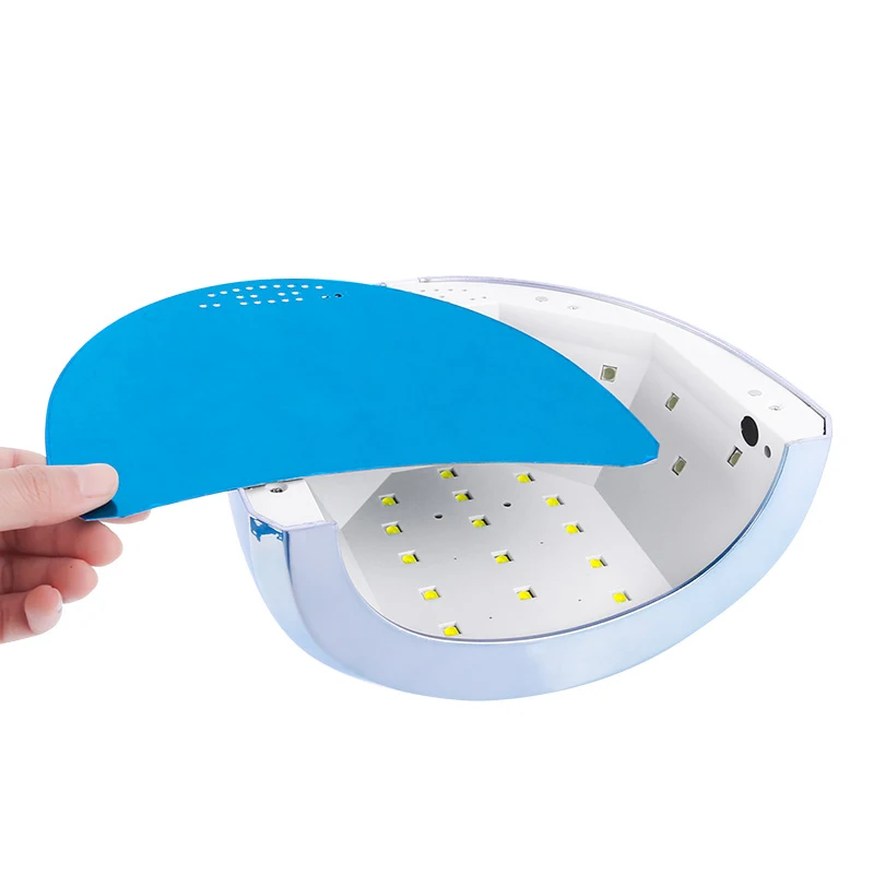 Professional New arrivals smart Beautiful Holographic Color  UV led nail lamp for nail gel polish dryer 48w with Sensor 3 Timer