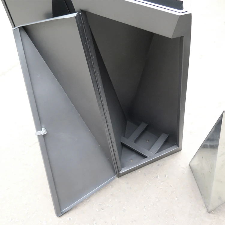 Modern outdoor trash can metal waste bin street litter bin recycle garbage bin for commercial area