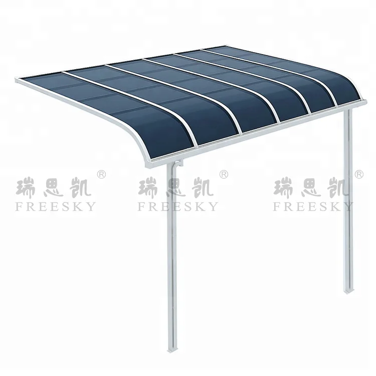 
waterproof metal aluminum frame with polycarbonate gazebo shed pergola 