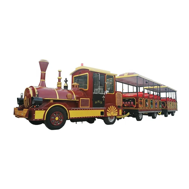 large trackless tourist train ride kids and adults electric amusement tourist train rides 2022 China Modern train ride