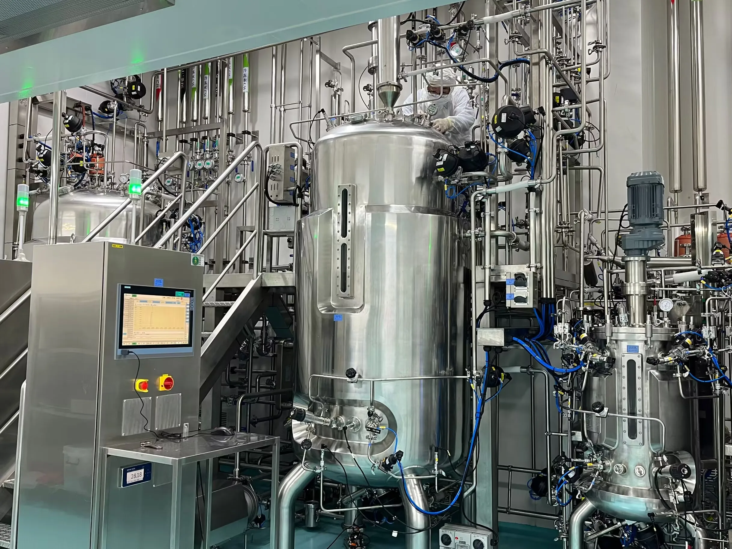 bioreactor industrial for vaccine chemical reactor stainless steel fermenter for vaccine vaccination machine 15L