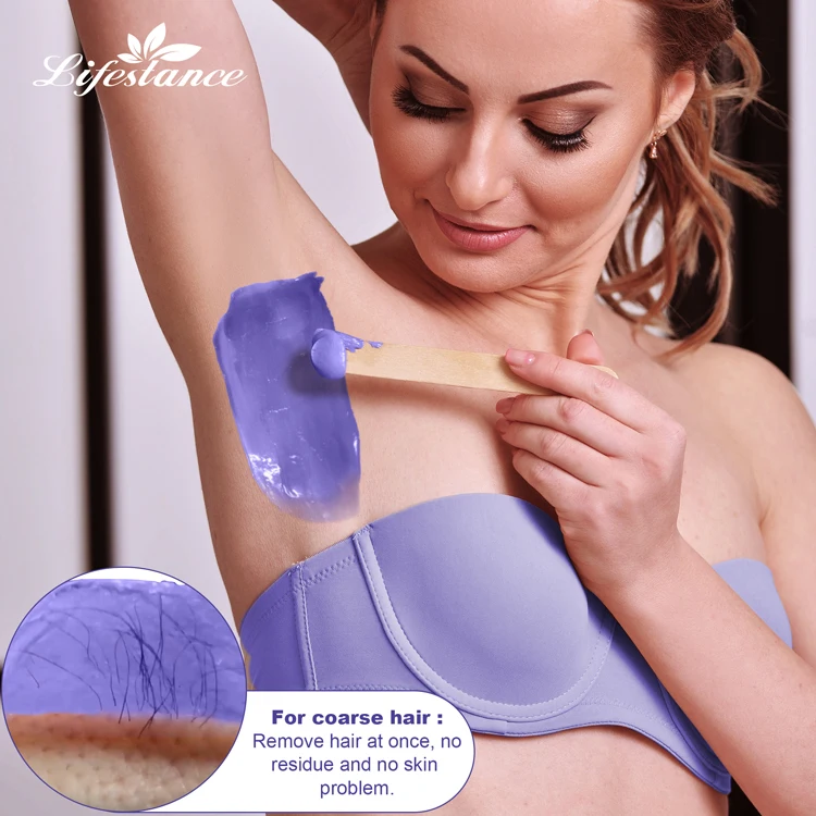 Lifestance painless wax kit waxing home use private label OEM service wax set hair removal