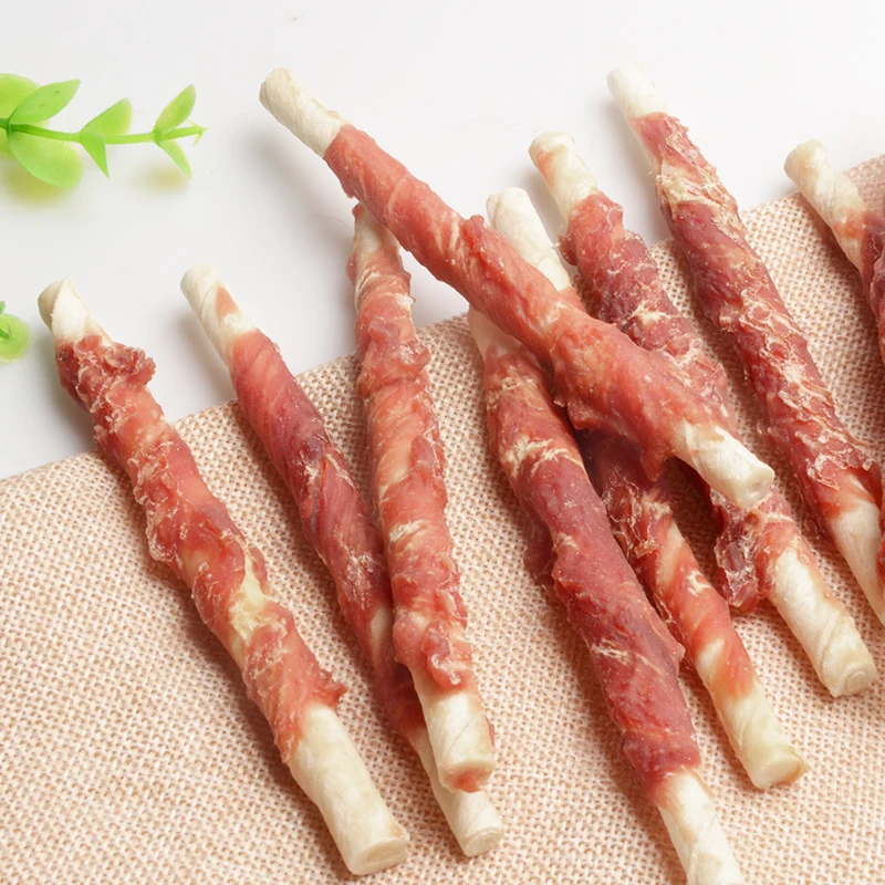 Акция высокое качество Прямая продажа с завода еда для собак лакомство домашних животных утка Воловья кожа палочка жевания