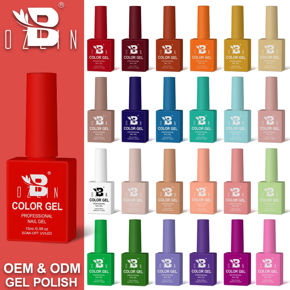 Nail Gel Supplies Custom Logo Resin Odorless Soak Off UV Gel Wholesale 60 Color Private Label Very Good Nail Gel Polish Set