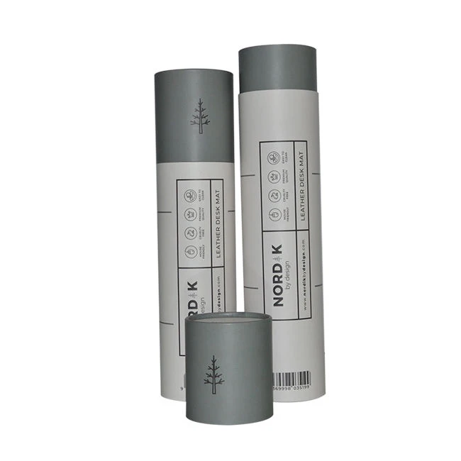 Custom logo biodegradable craft paper tube mousepad packaging box round cardboard boxes for mouse pad packaging