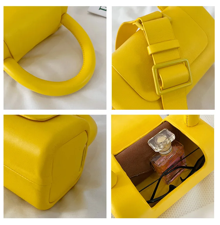 Stylish Women Box Shaped Crossbody Luxury Brand Shoulder Bag Female Mini Handbag Designer Tote Girls Cute Candy Color Purse