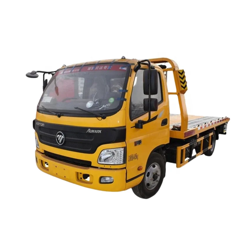 Foton Aumark 4X2 5 ton korean Flat Deck Wrecker Truck for sale