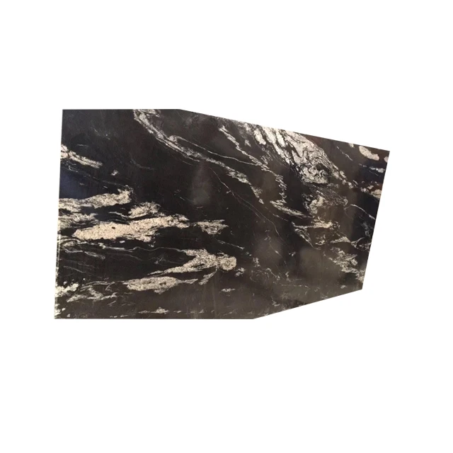 cut to size Chinese cheap natural polished marble tiels black Marble with white veins