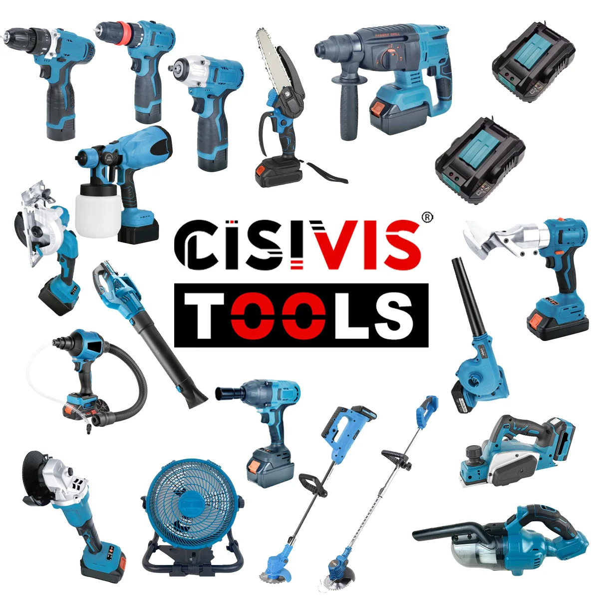 Cisivsi 4 шт. Комплект беспроводных электроинструментов
