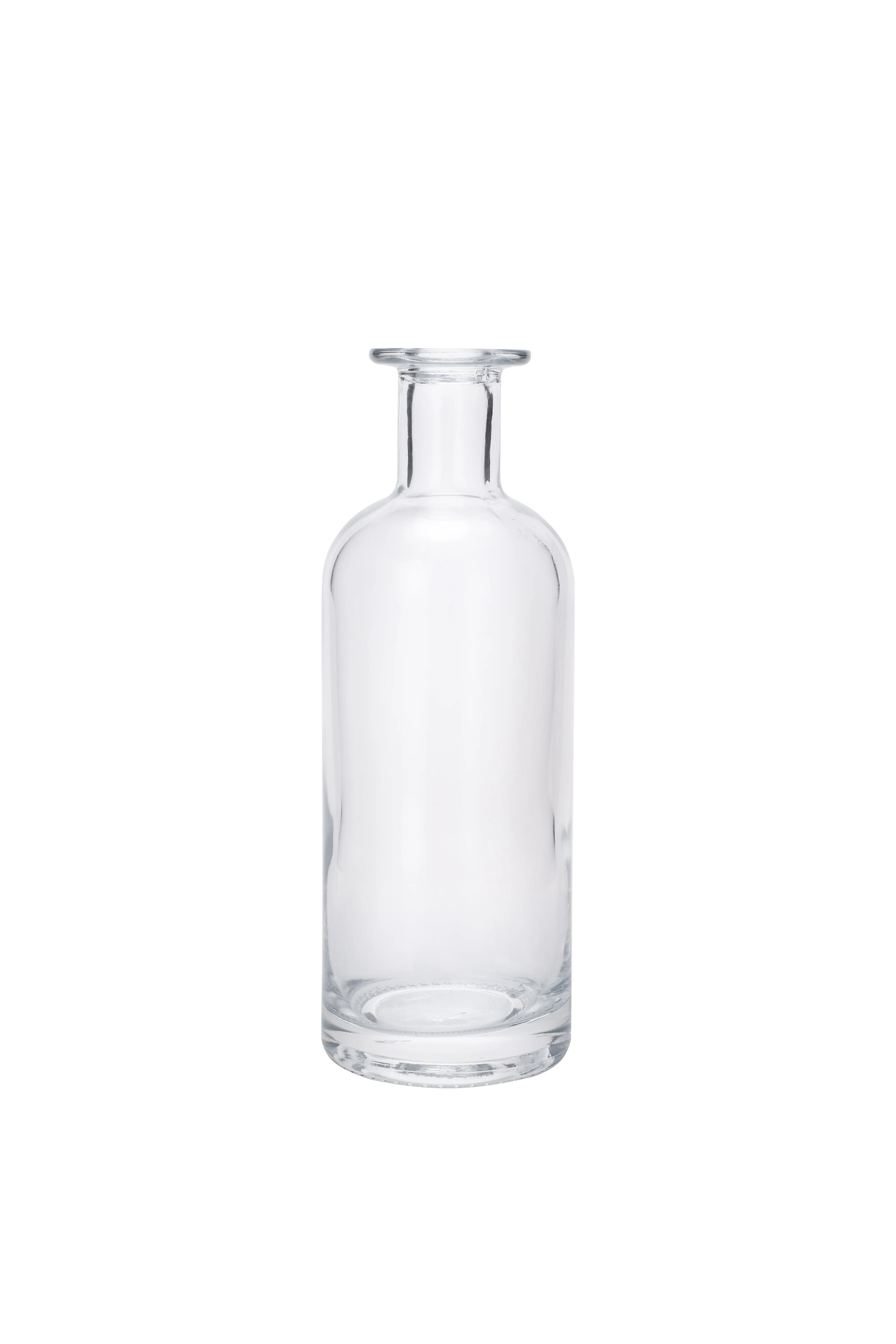 Chinese manufacture factory price  wicked  skeleton  volume glass bottle for liquor brandy whiskey rum vodka