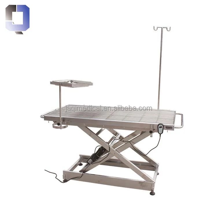 JQ-OT-01 Common veterinary hospital used Economic vet operating table standard version stainless steel pet ot table