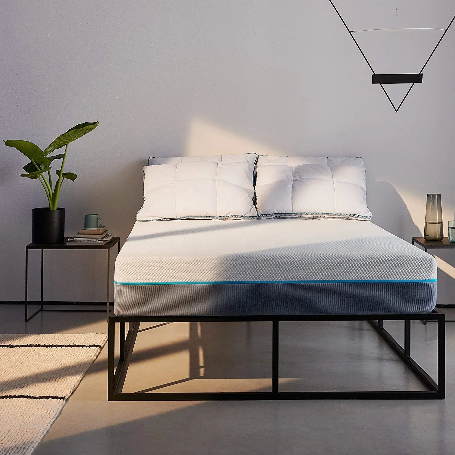 AIDI Hot UK Simba Fire Resistant 150x200x19 Premium 7 Zone Pocket Spring Hybrid Gel Memory Foam Mattresses in a Box