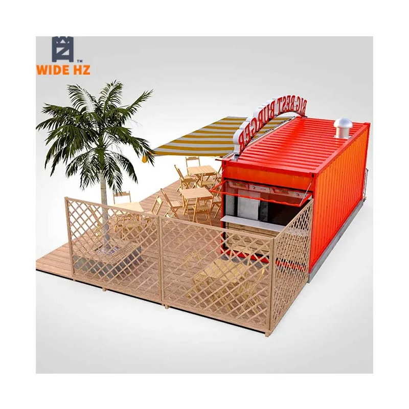 
20ft Portable pop up fast food container mobile restaurant kitchen bar cafe kiosk 