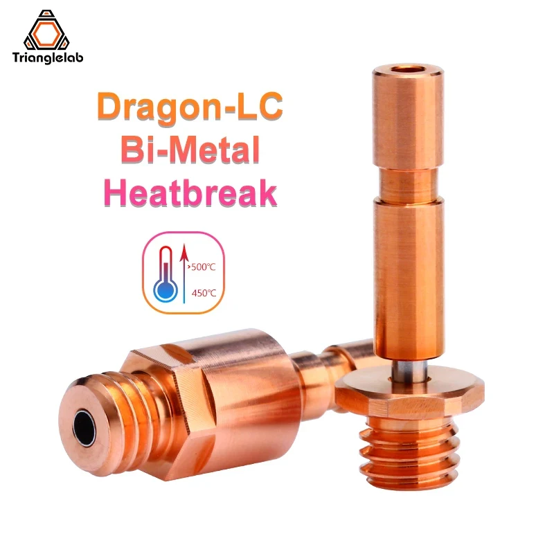 Trianglelab Dragon-LC Hotend Bi-Metal Heatbreak Only Compatible With Dragon-LC Hotend Water-cooled extrusion head parts