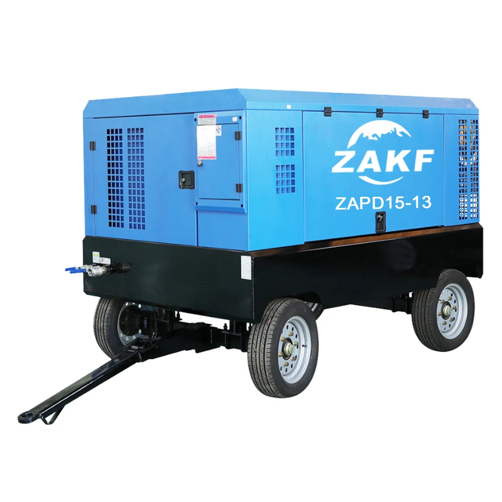 Взрывные Модели 212cfm 41kw 8bar дизельный мобильный Компрессор портативный винтовой воздушный компрессор