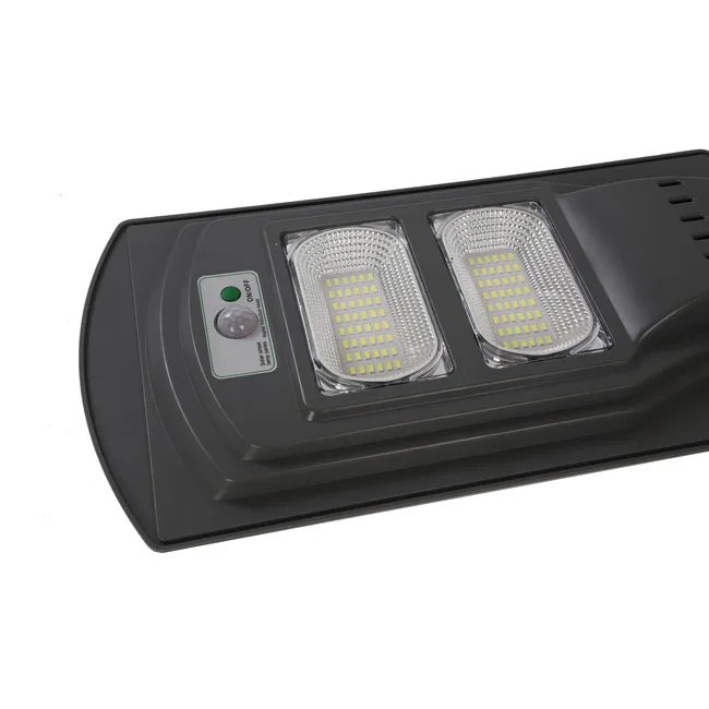 Energy saving all in one solar security light motion sensor outdoor led lamp with super pole